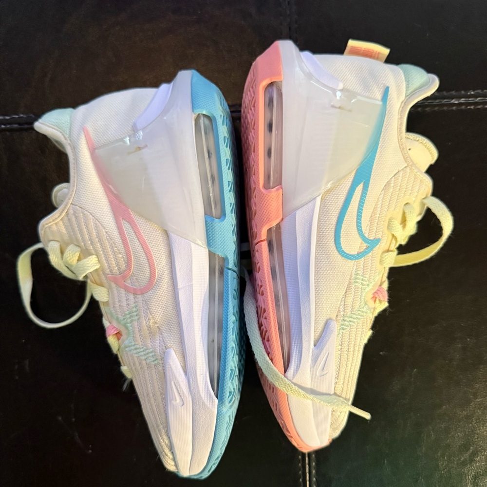 Nike Kids Sneakers White with Pastel Pink & Blue Accents